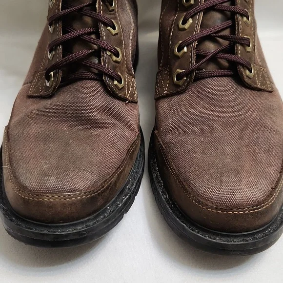 Timberland Genuine Leather Canvas Lace-up boots (w size 8.5) - Picture 8 of 16
